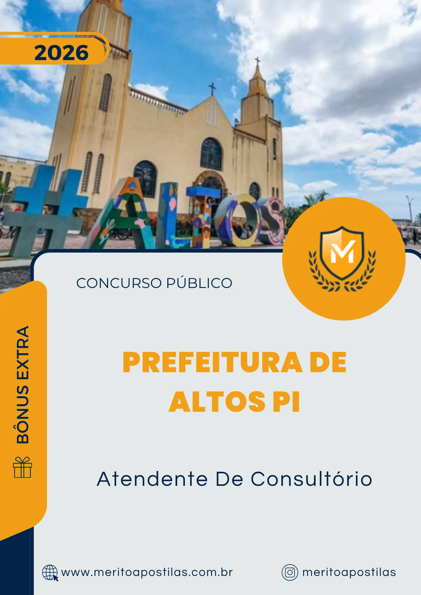 Apostila Atendente De Consultório Prefeitura de Altos PI 2026