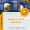Apostila Auxiliar De Biblioteca Prefeitura de Monte Alegre do Sul SP 2026
