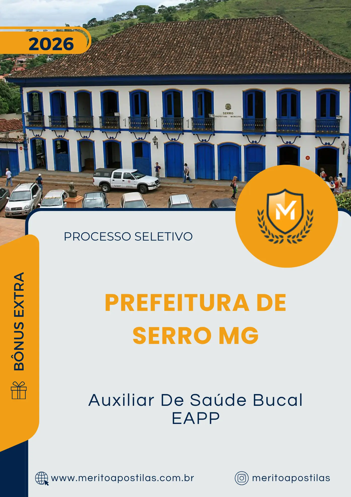 Apostila Auxiliar De Saúde Bucal EAPP Prefeitura de Serro MG 2026