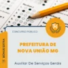 Apostila Auxiliar De Serviços Gerais Prefeitura de Nova União MG 2026