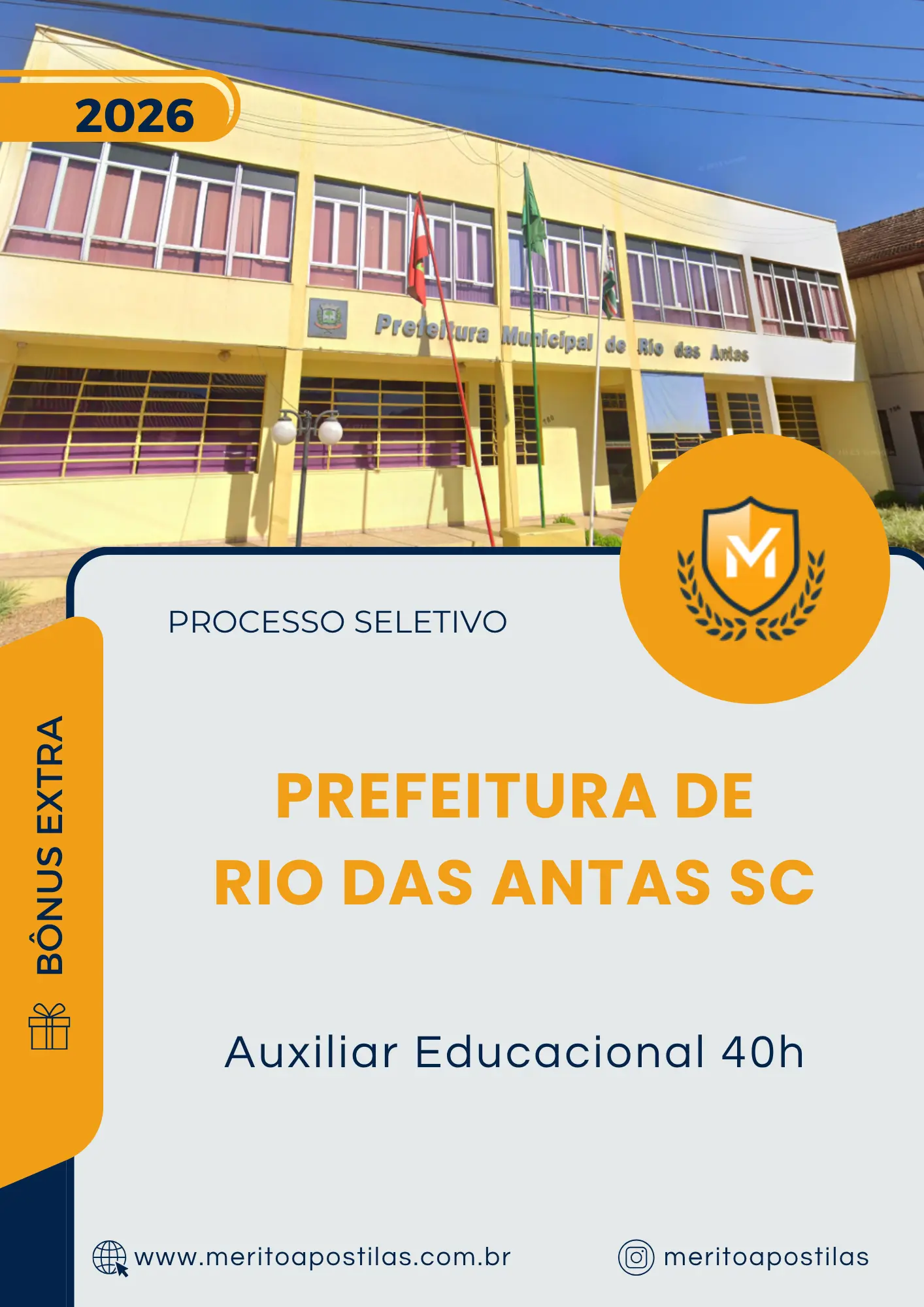 Apostila Auxiliar Educacional 40h Prefeitura de Rio das Antas SC 2026