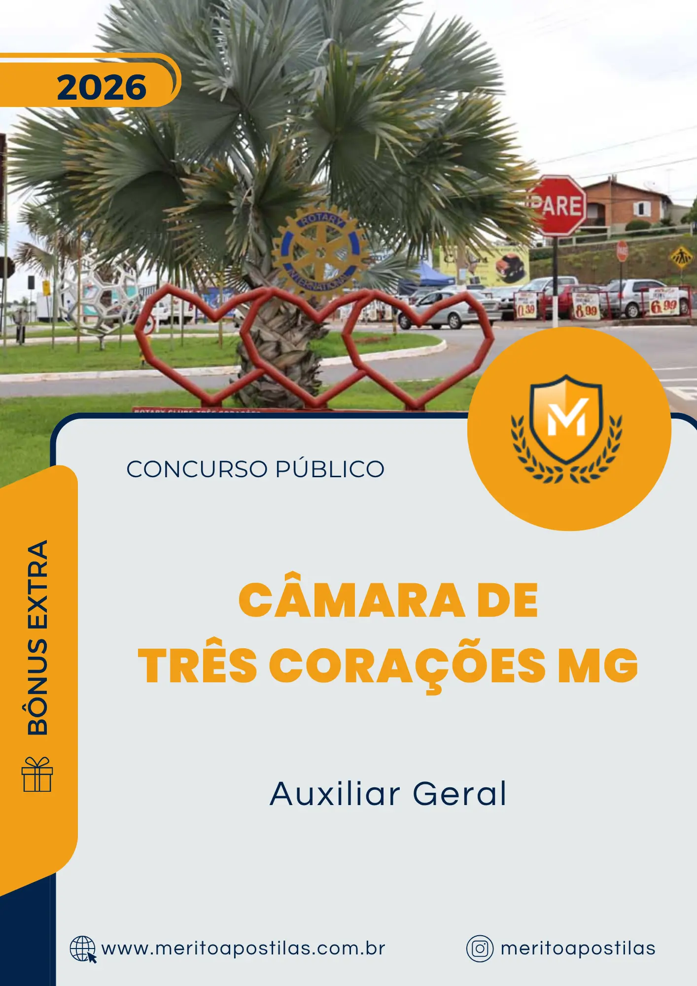 Apostila Auxiliar Geral Câmara de Três Corações MG 2026