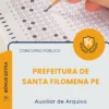 Apostila Auxiliar de Arquivo Prefeitura de Santa Filomena PE 2026