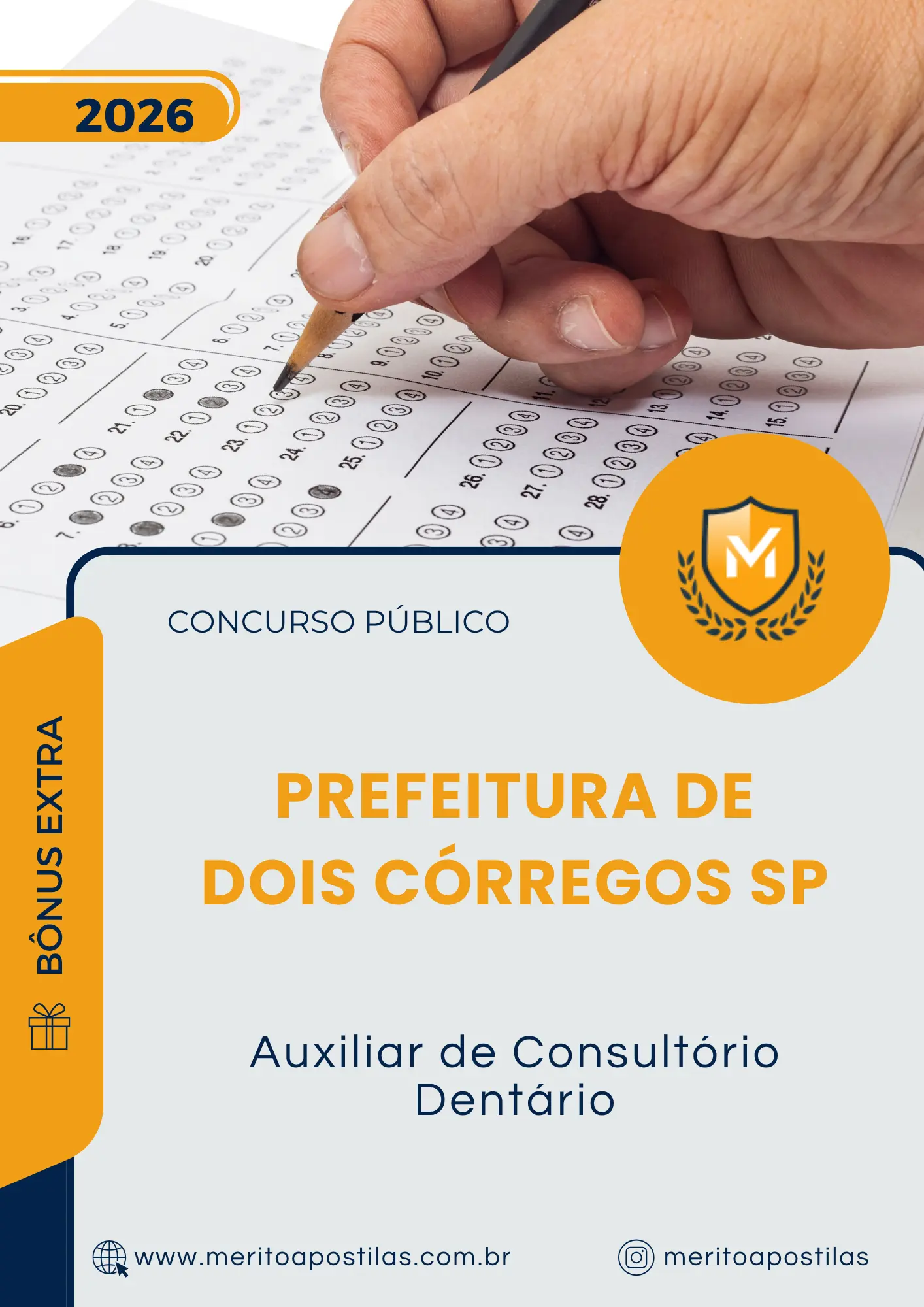 Apostila Auxiliar de Consultório Dentário Prefeitura de Dois Córregos SP 2026