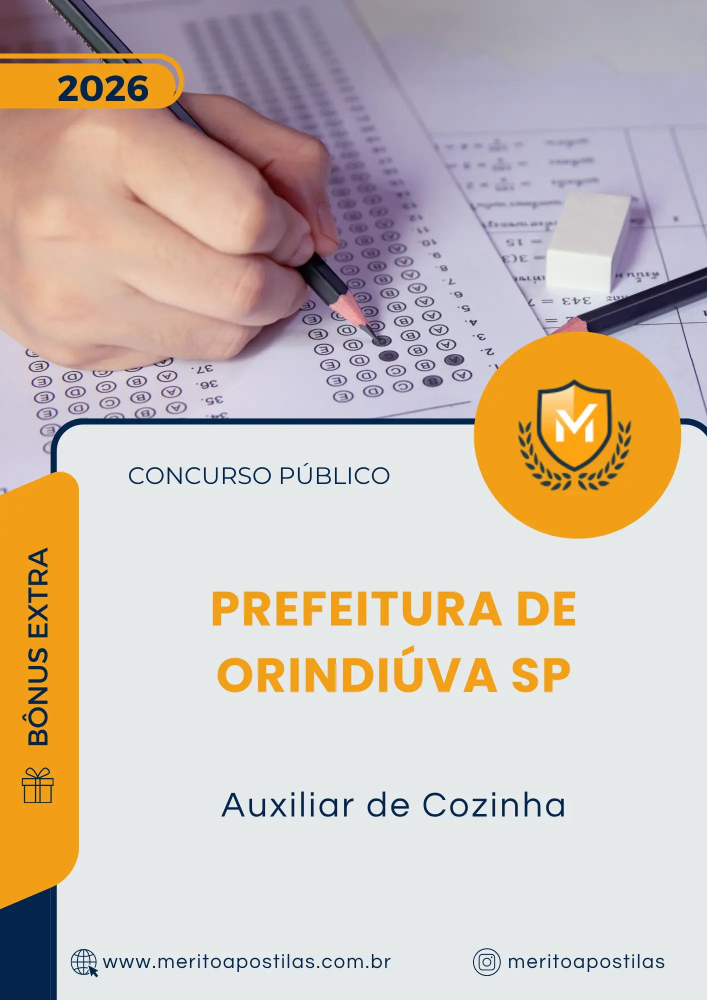 Apostila Auxiliar de Cozinha Prefeitura de Orindiúva SP 2026