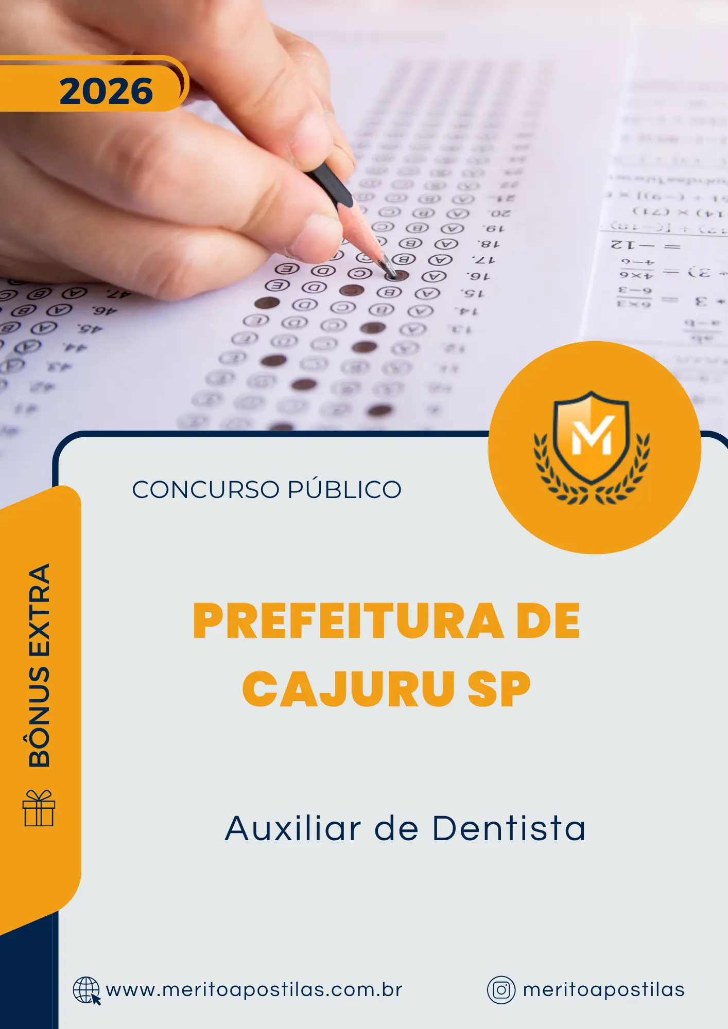 Apostila Auxiliar de Dentista Prefeitura de Cajuru SP 2026