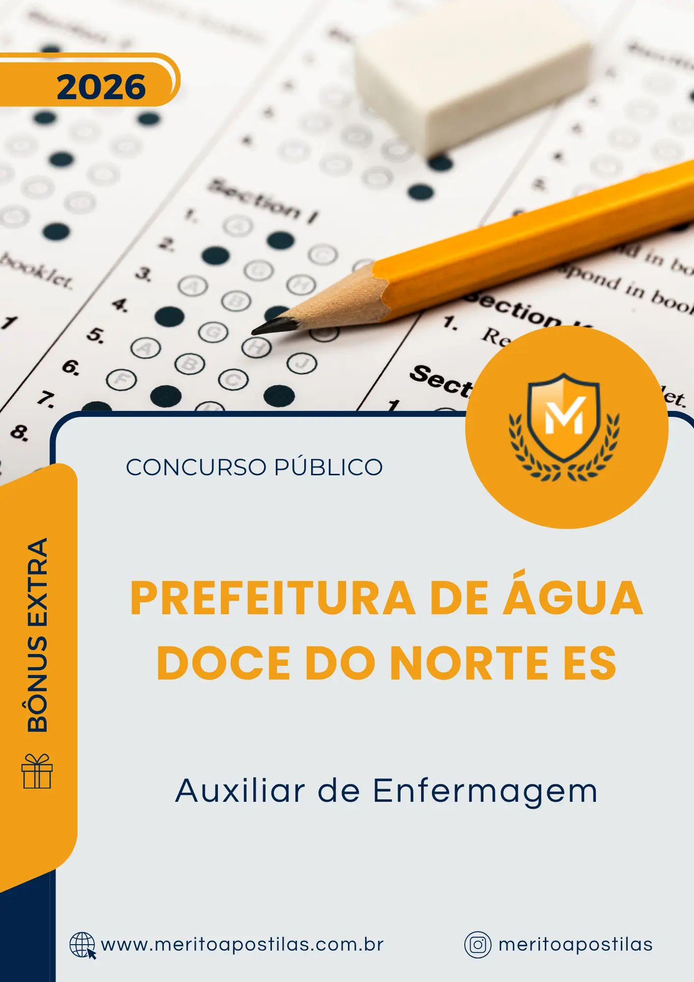 Apostila Auxiliar de Enfermagem Prefeitura de Água Doce do Norte ES 2026
