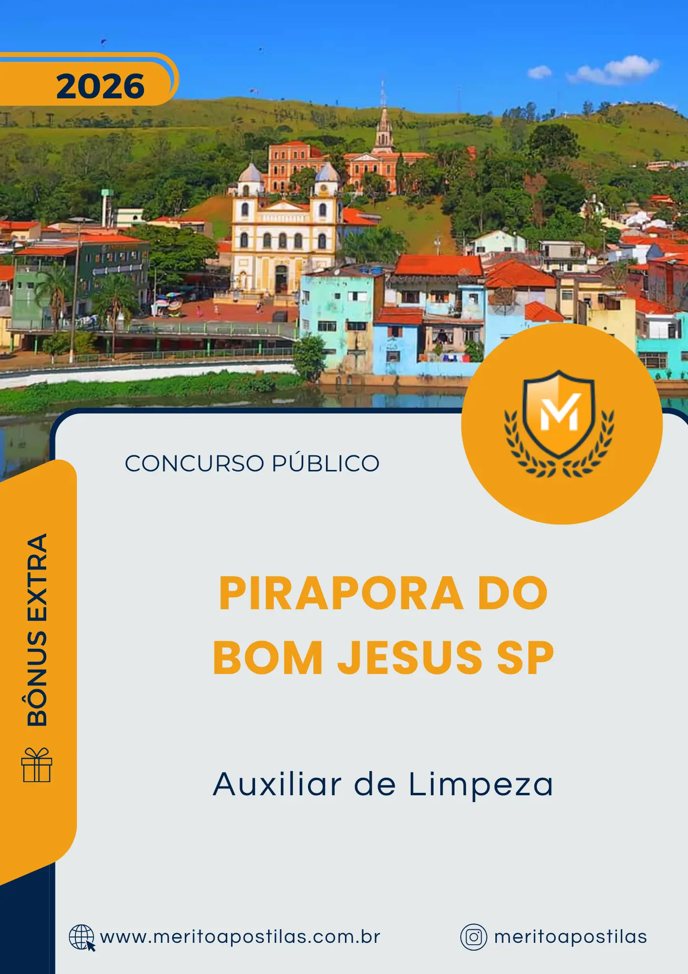 Apostila Auxiliar de Limpeza Prefeitura de Pirapora do Bom Jesus SP 2026