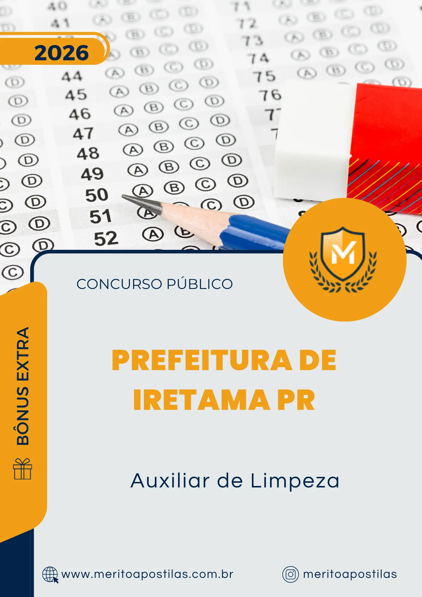 Apostila Auxiliar de Limpeza Prefeitura de Iretama PR 2026