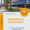 Apostila Auxiliar de Limpeza Plantonista Prefeitura de Petrolina PE 2026