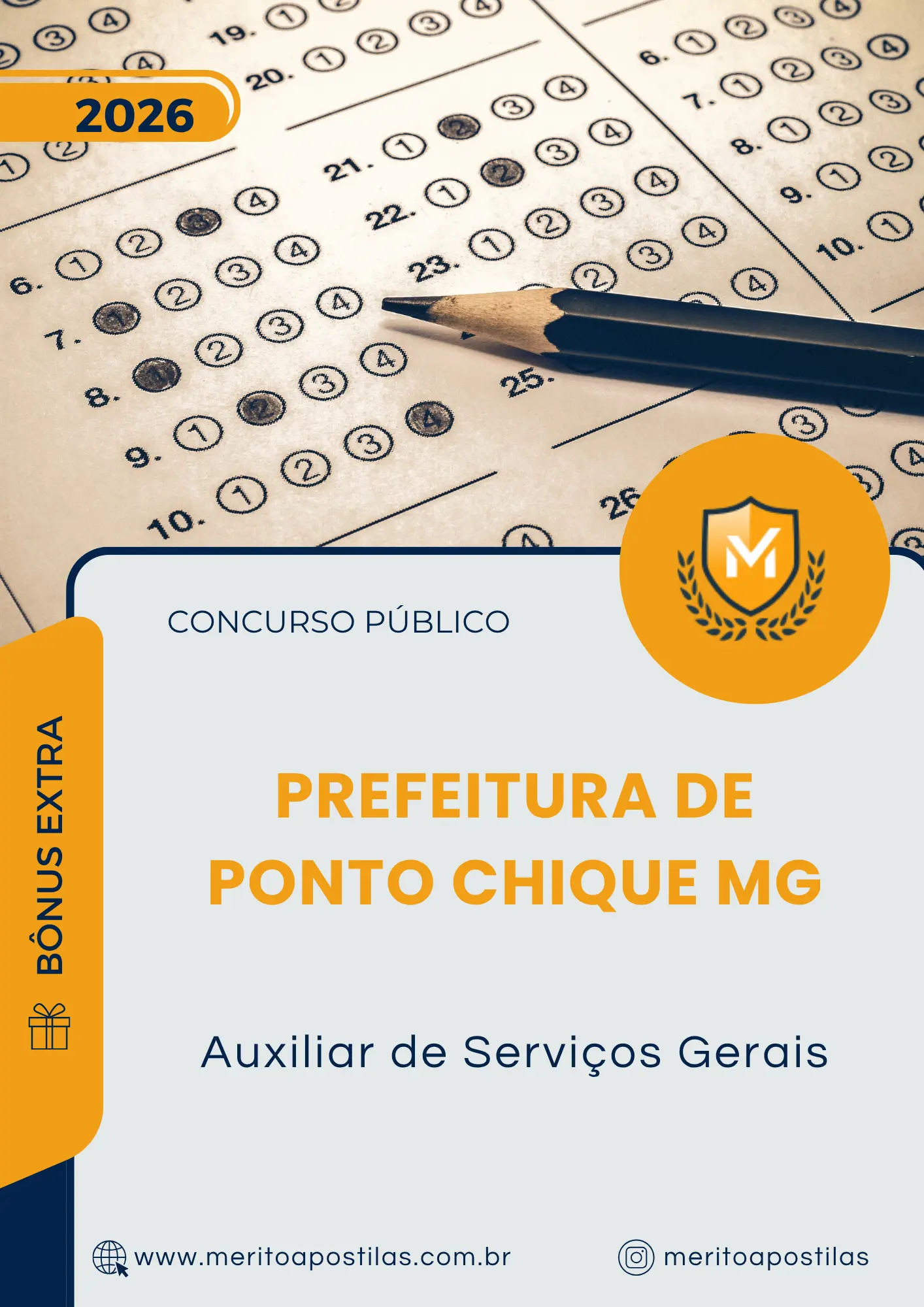 Apostila Auxiliar de Serviços Gerais Prefeitura de Ponto Chique MG 2026