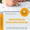 Apostila Auxiliar de Serviços Gerais Prefeitura de Nova Boa Vista RS 2026