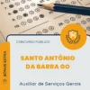 Apostila Auxiliar de Serviços Gerais Prefeitura de Santo Antônio da Barra GO 2026