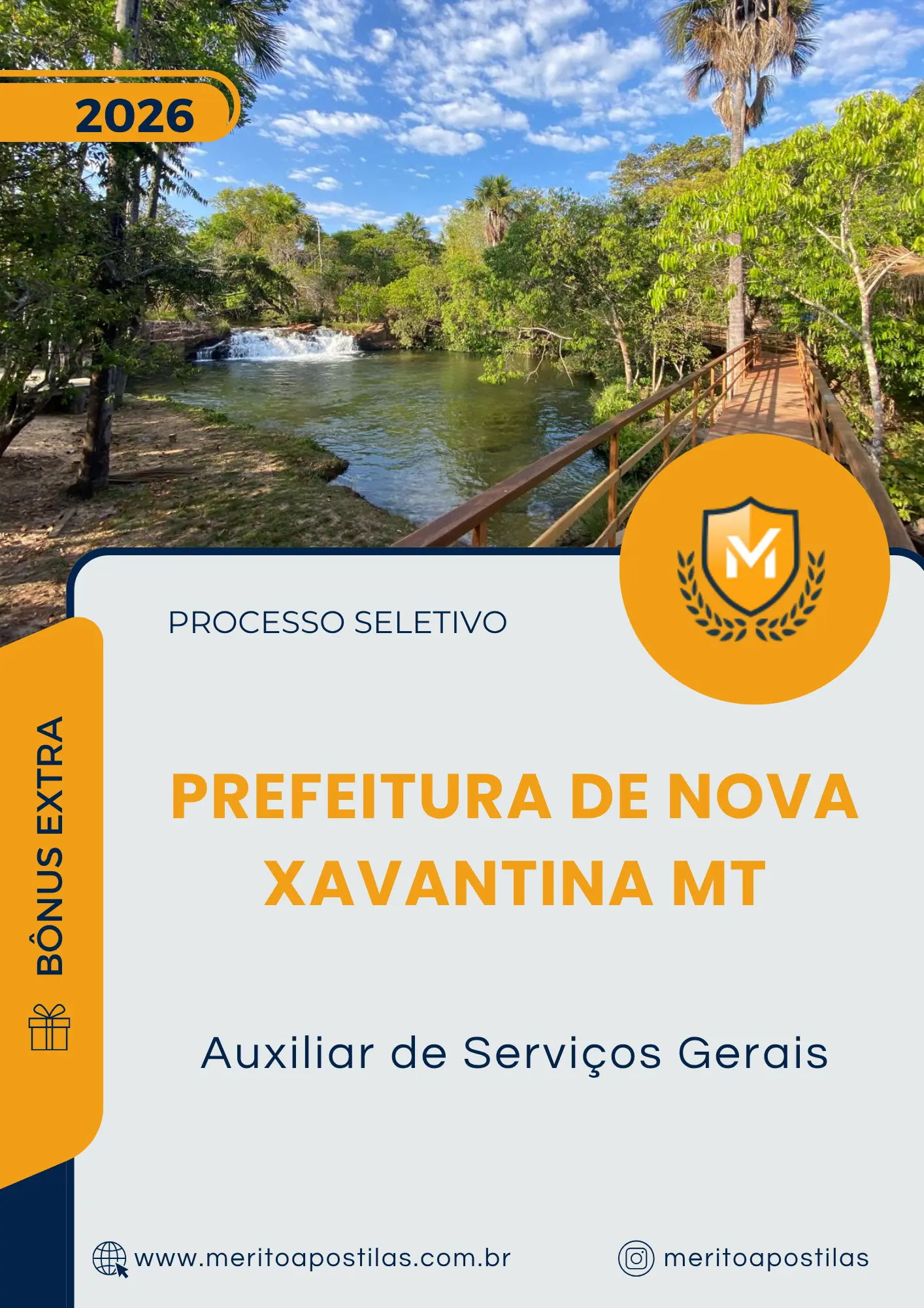 Apostila Auxiliar de Serviços Gerais Prefeitura de Nova Xavantina MT 2026