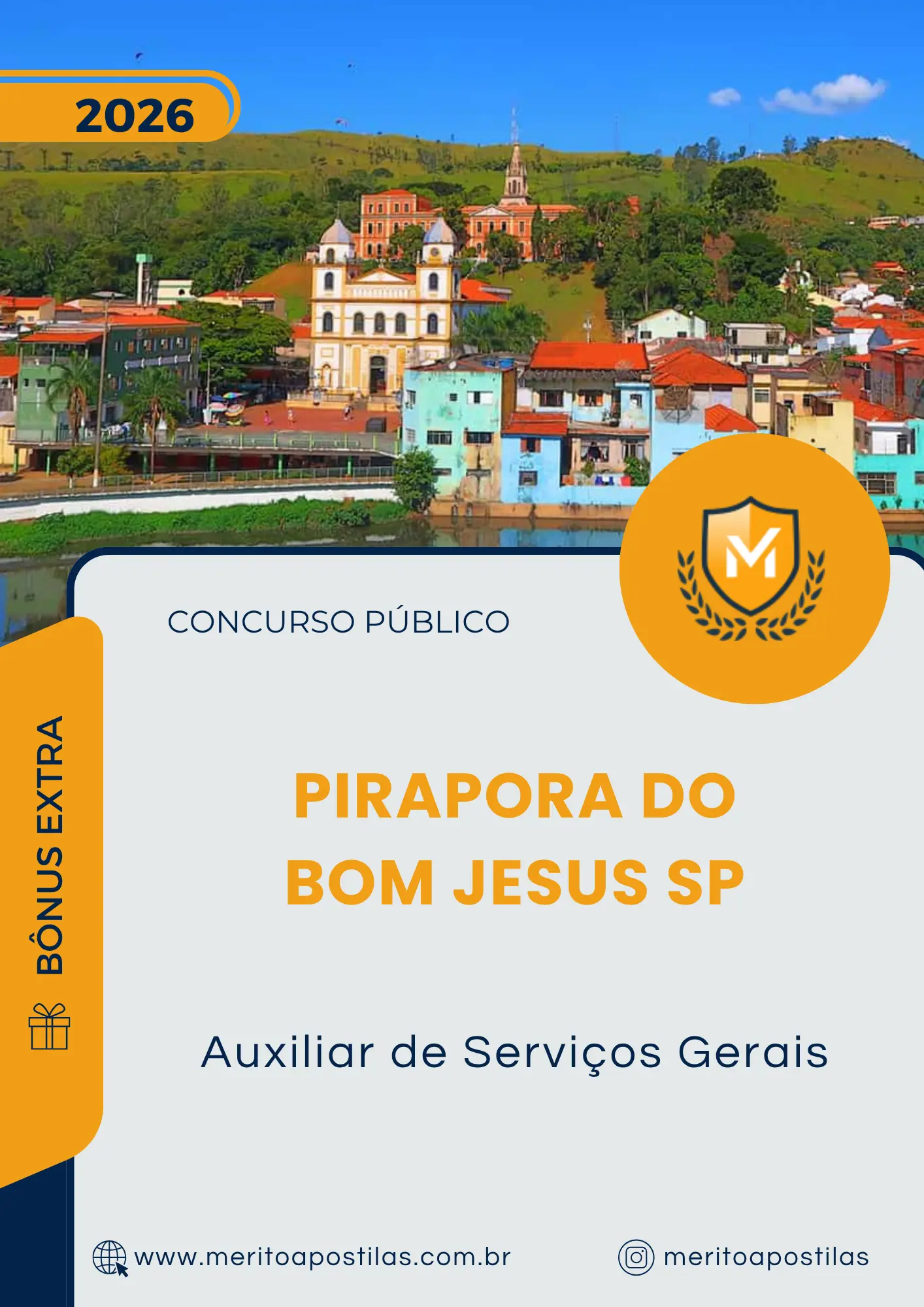 Apostila Auxiliar de Serviços Gerais Prefeitura de Pirapora do Bom Jesus SP 2026