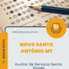 Apostila Auxiliar de Serviços Gerais Saúde Prefeitura de Novo Santo Antônio MT 2026