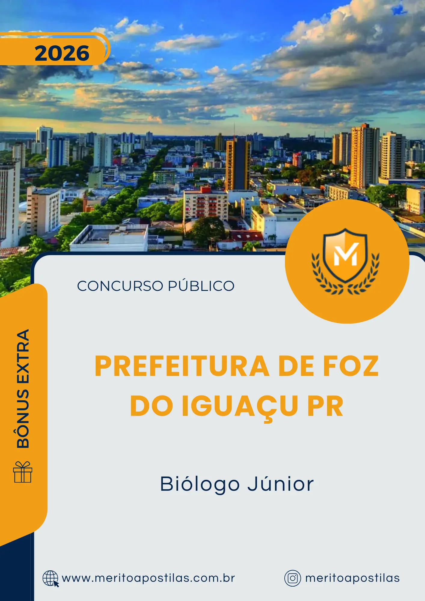 Apostila Biólogo Júnior Prefeitura de Foz do Iguaçu PR 2026