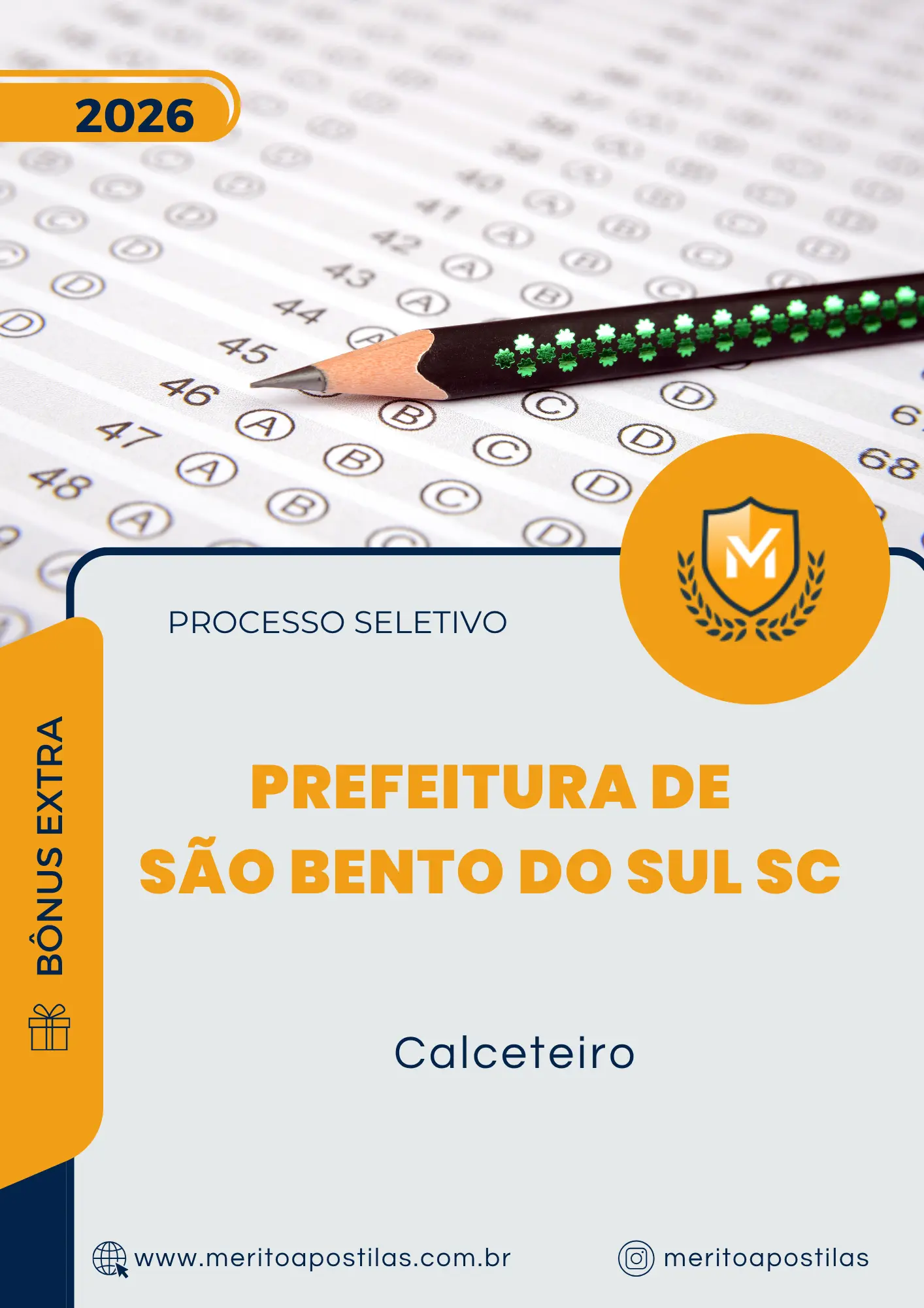 Apostila Calceteiro Prefeitura de São Bento do Sul SC 2026