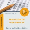 Apostila Coletor de Resíduos Sólidos Prefeitura de Tabatinga SP 2026