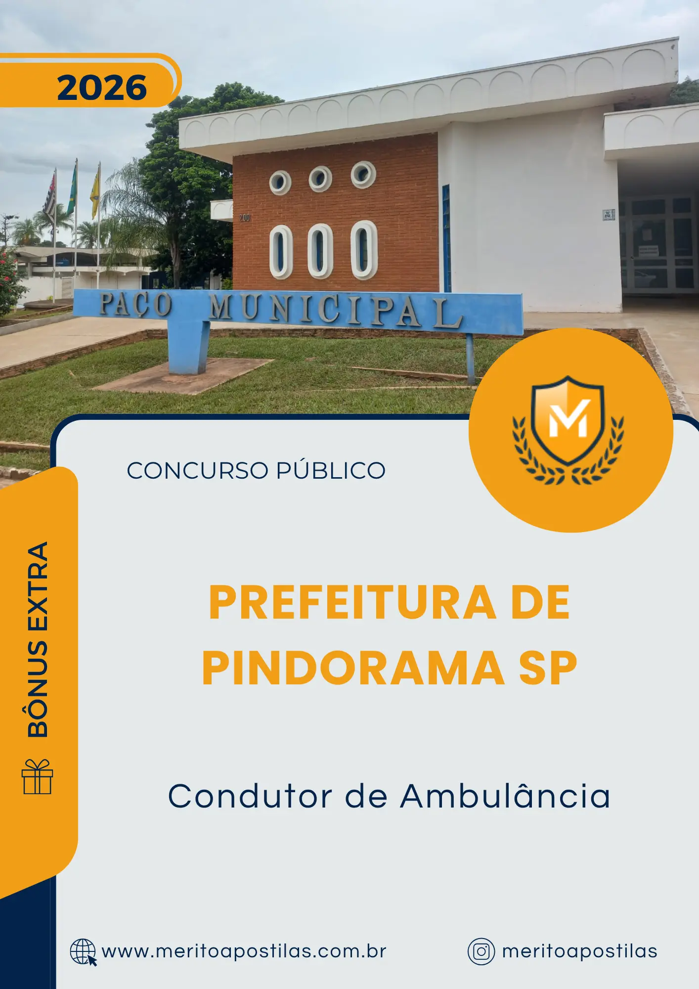 Apostila Condutor de Ambulância Prefeitura de Pindorama SP 2026