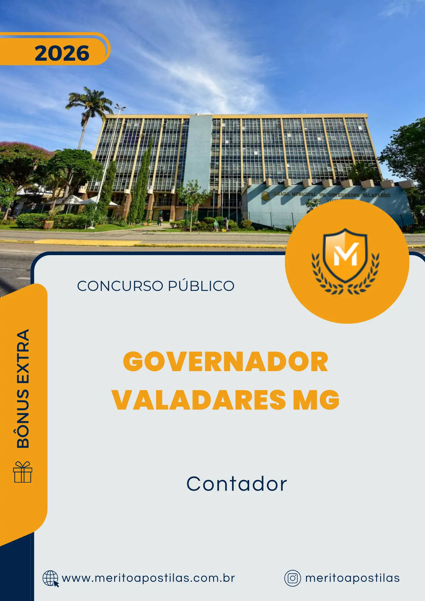 Apostila Contador Câmara de Governador Valadares MG 2026