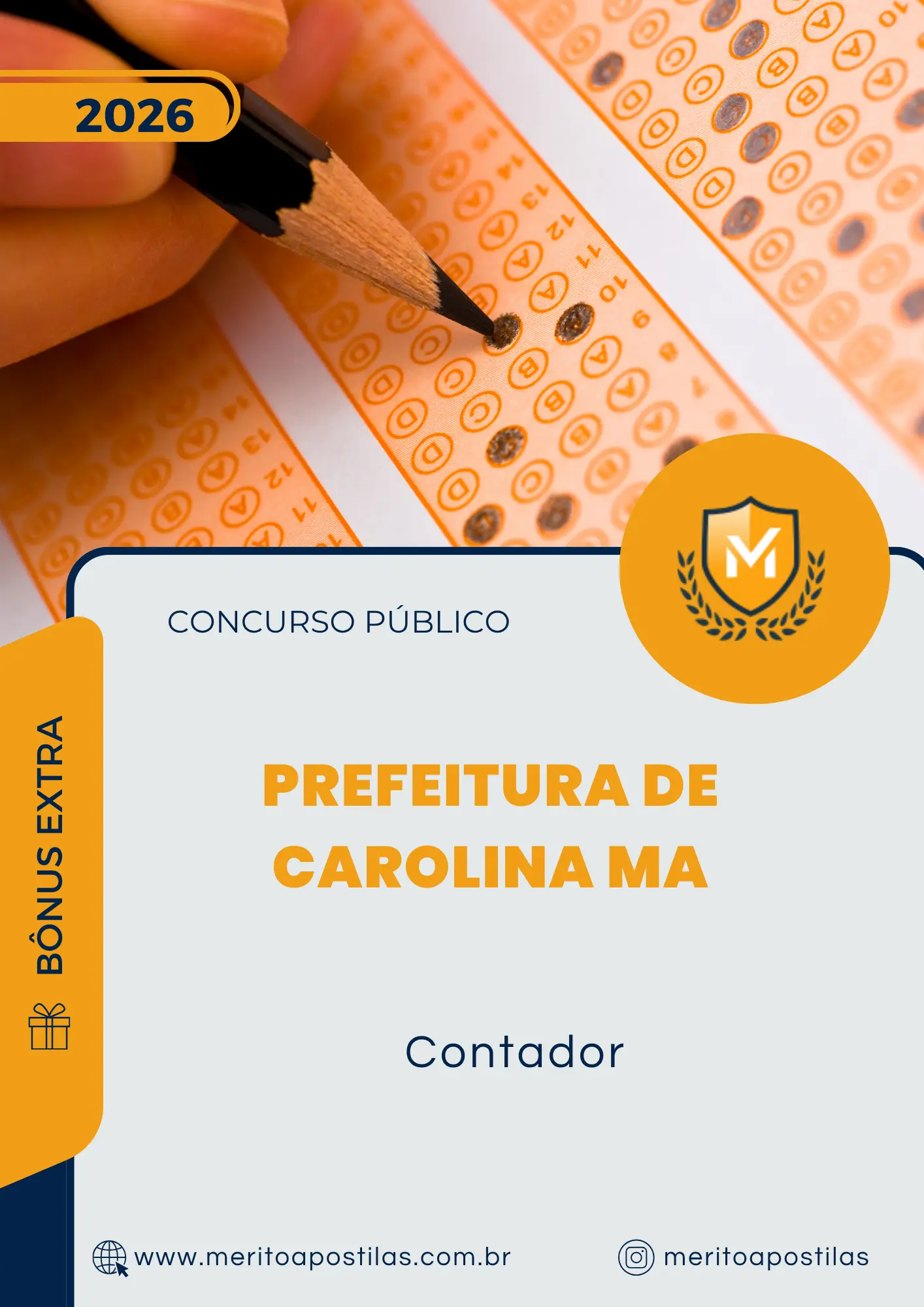 Apostila Contador Prefeitura de Carolina MA 2026