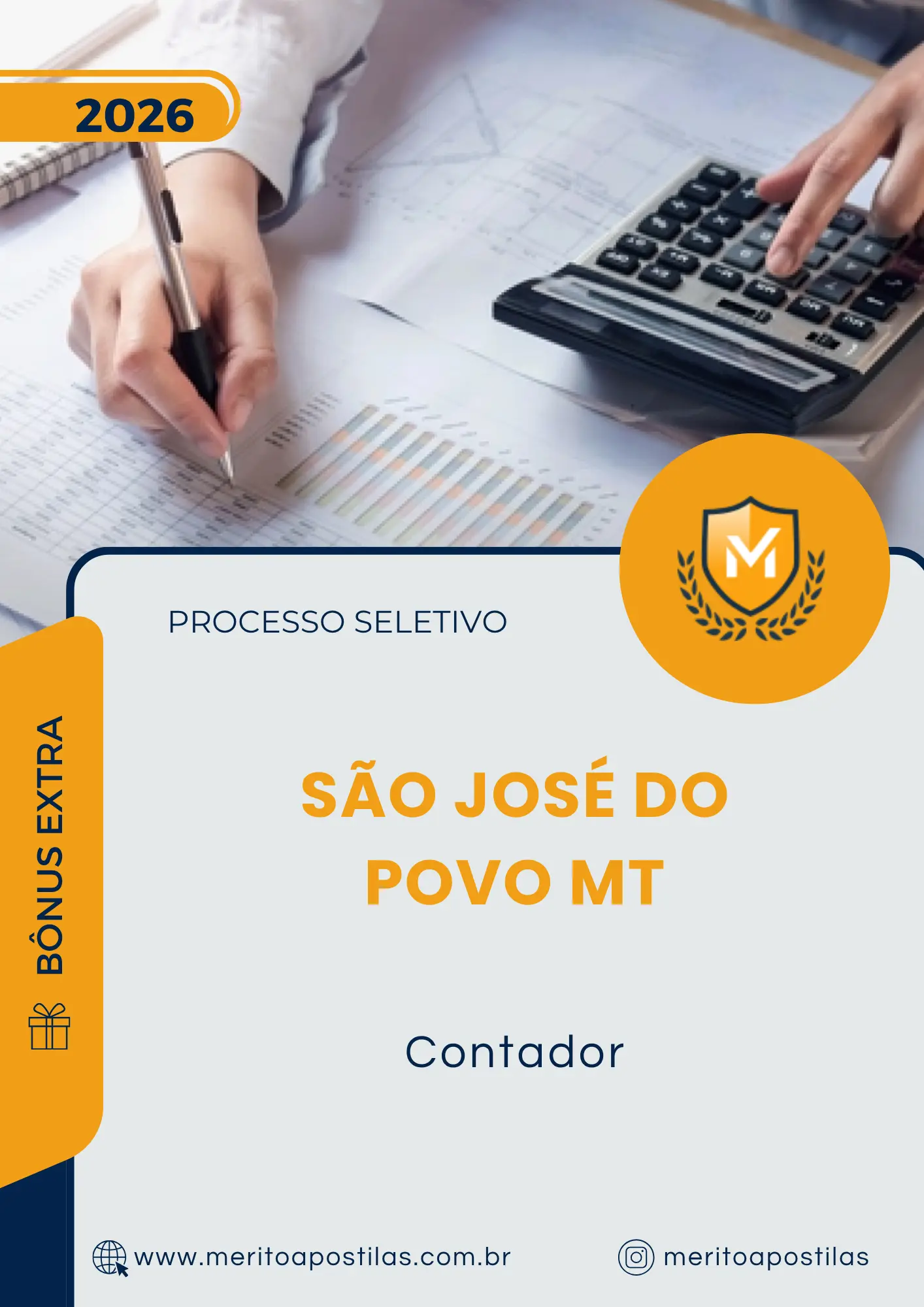 Apostila Contador Câmara de São José do Povo MT 2026