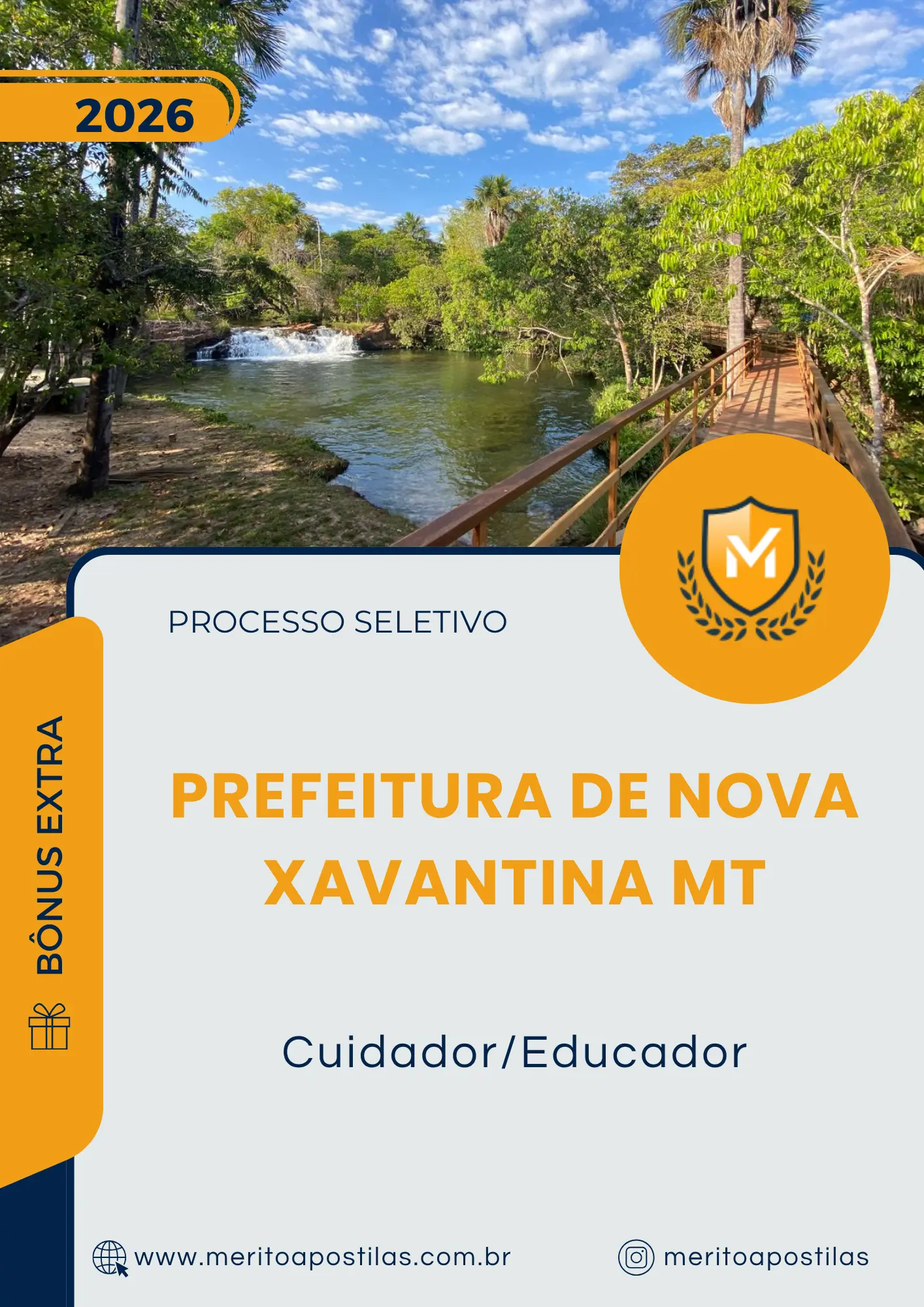 Apostila Cuidador Educador Prefeitura de Nova Xavantina MT 2026