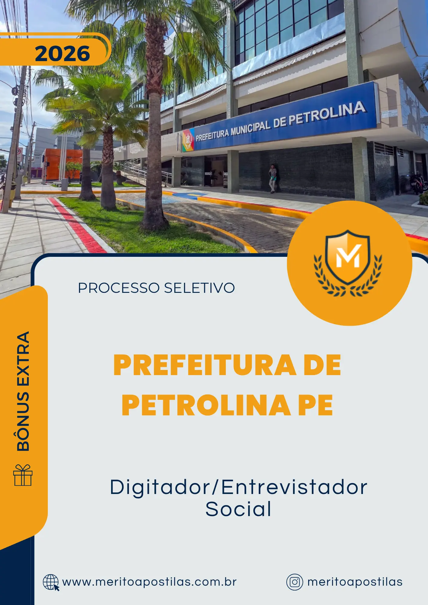 Apostila Digitador Entrevistador Social Prefeitura de Petrolina PE 2026