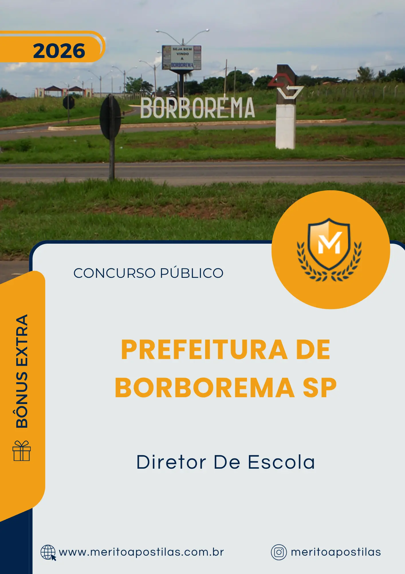 Apostila Diretor De Escola Prefeitura de Borborema SP 2026