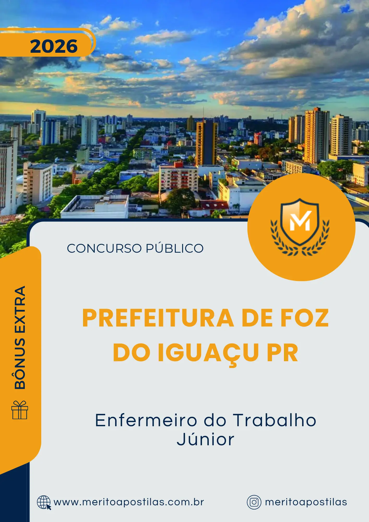 Apostila Enfermeiro do Trabalho Júnior Prefeitura de Foz do Iguaçu PR 2026