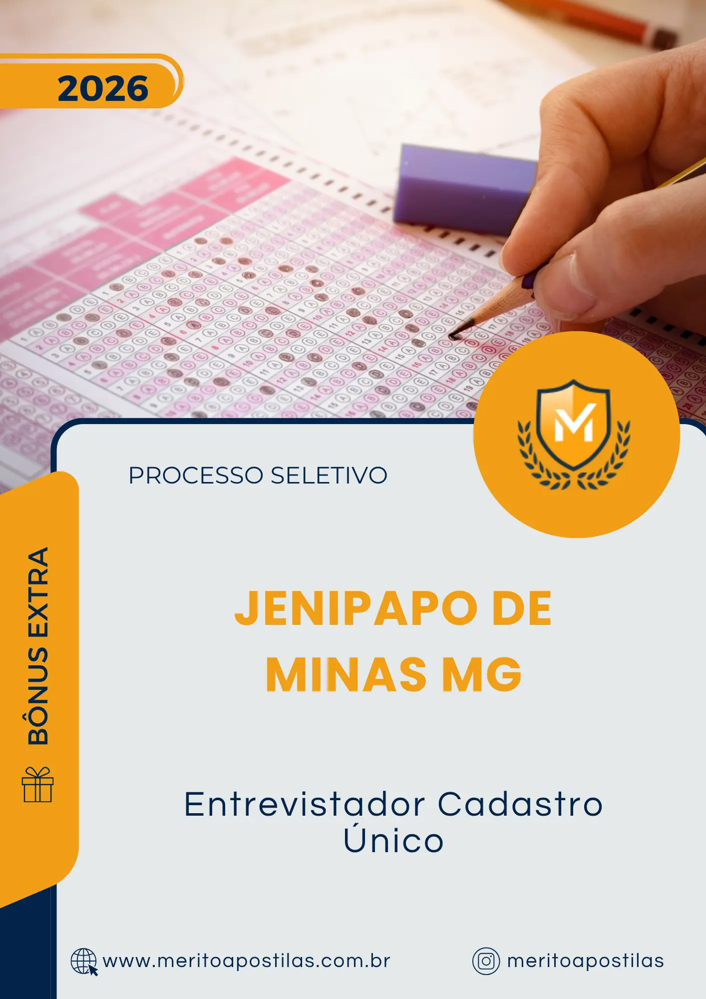 Apostila Entrevistador Cadastro Único Prefeitura de Jenipapo de Minas MG 2026