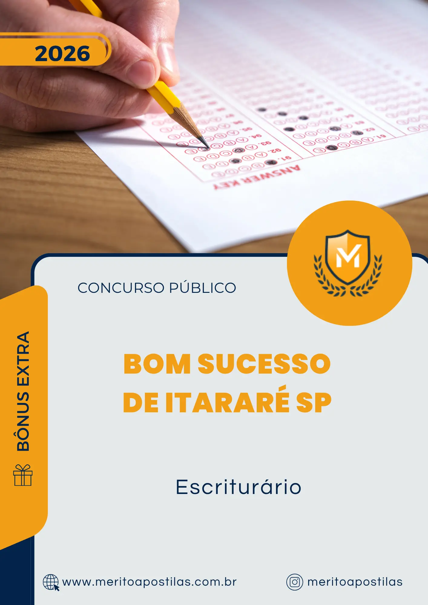 Apostila Escriturário Prefeitura de Bom Sucesso de Itararé SP 2026