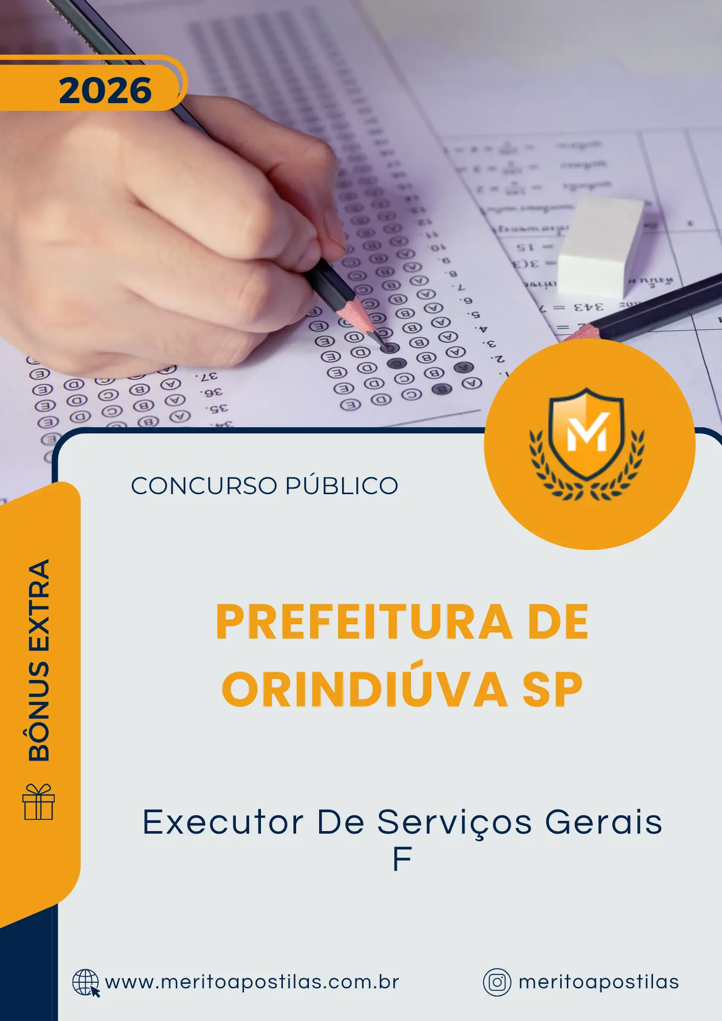 Apostila Executor De Serviços Gerais F Prefeitura de Orindiúva SP 2026