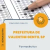 Apostila Farmacêutico Prefeitura de Valentim Gentil SP 2026