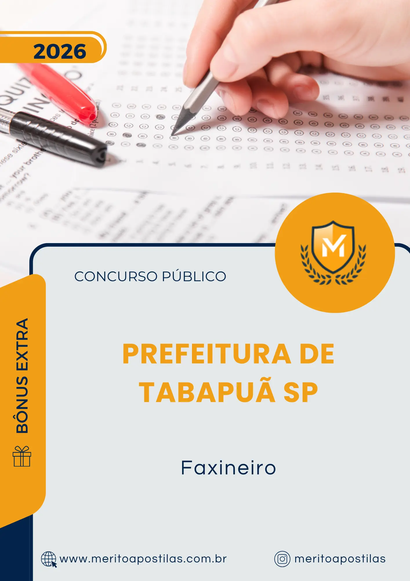 Apostila Faxineiro Prefeitura de Tabapuã SP 2026