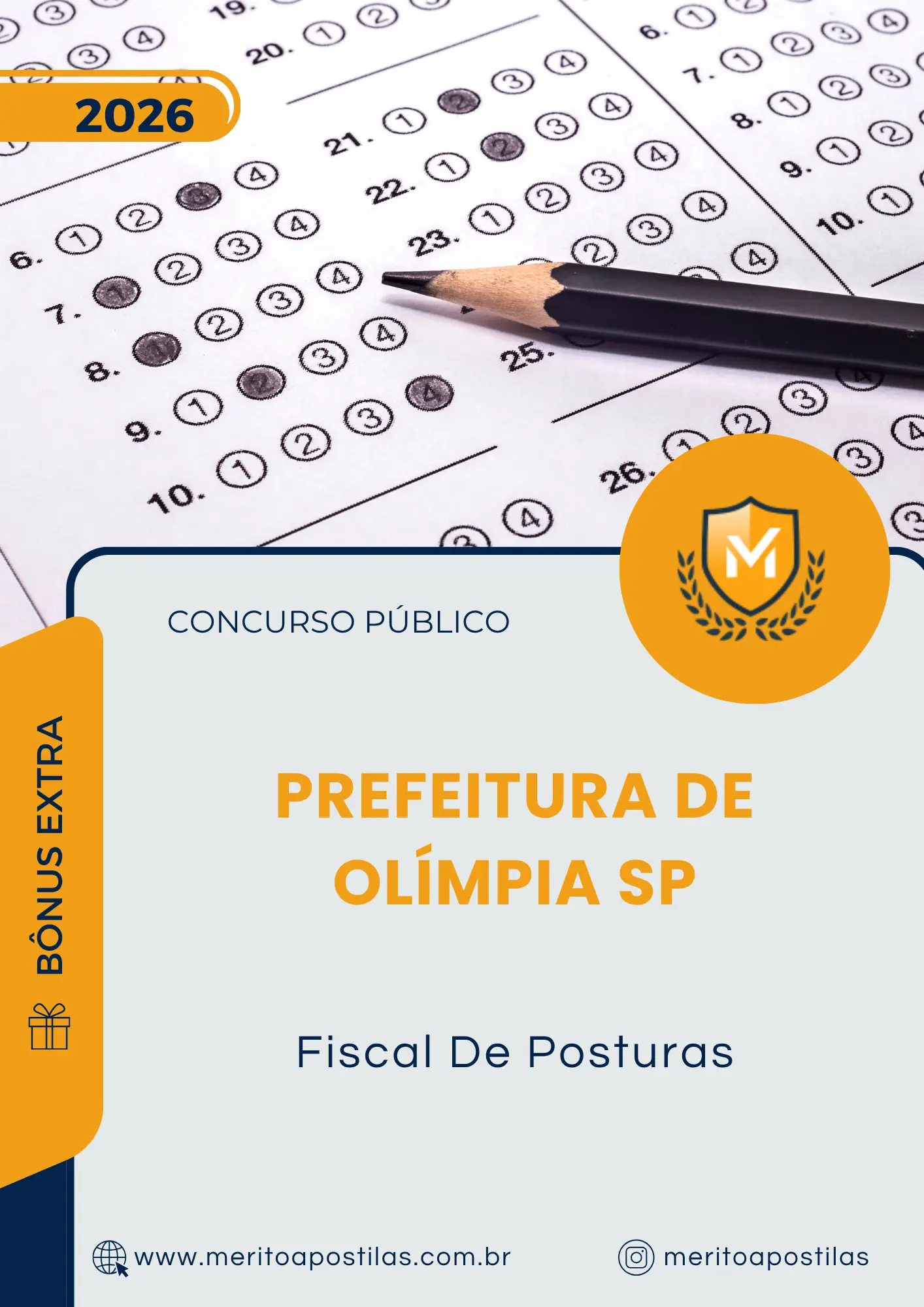 Apostila Fiscal De Posturas Prefeitura de Olímpia SP 2026