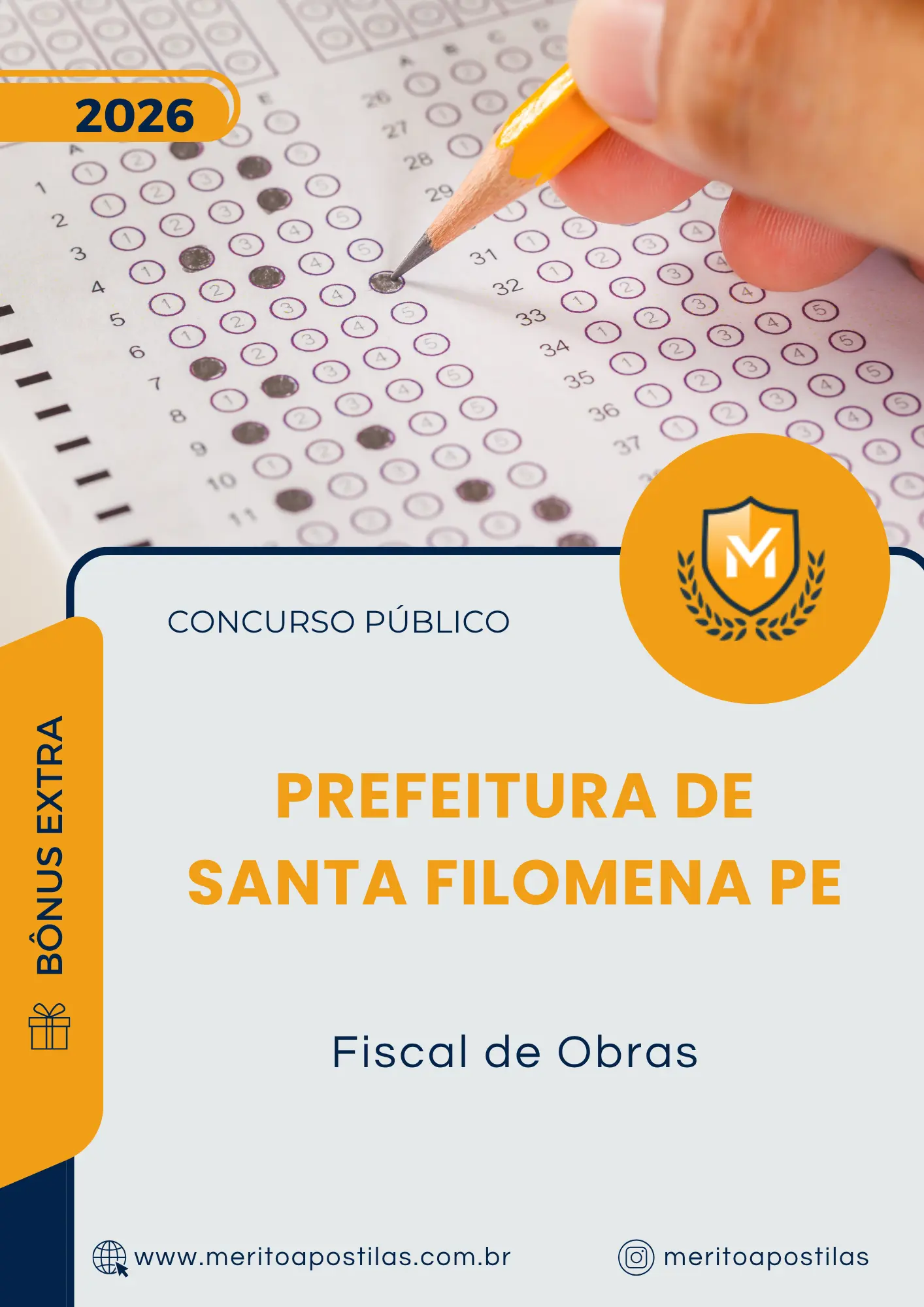 Apostila Fiscal de Obras Prefeitura de Santa Filomena PE 2026