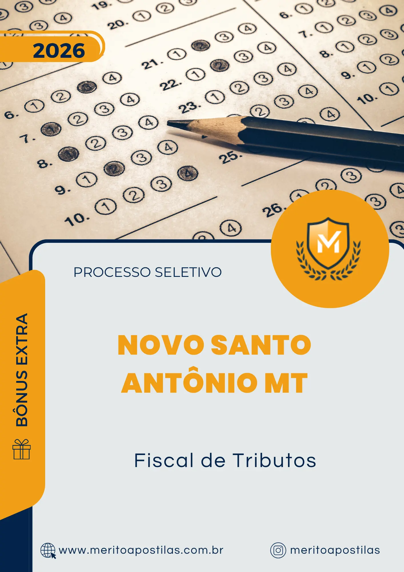 Apostila Fiscal de Tributos Prefeitura de Novo Santo Antônio MT 2026