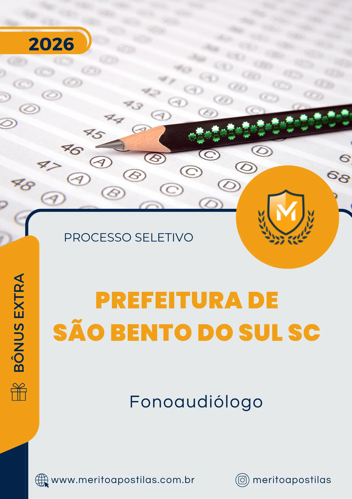 Apostila Fonoaudiólogo Prefeitura de São Bento do Sul SC 2026