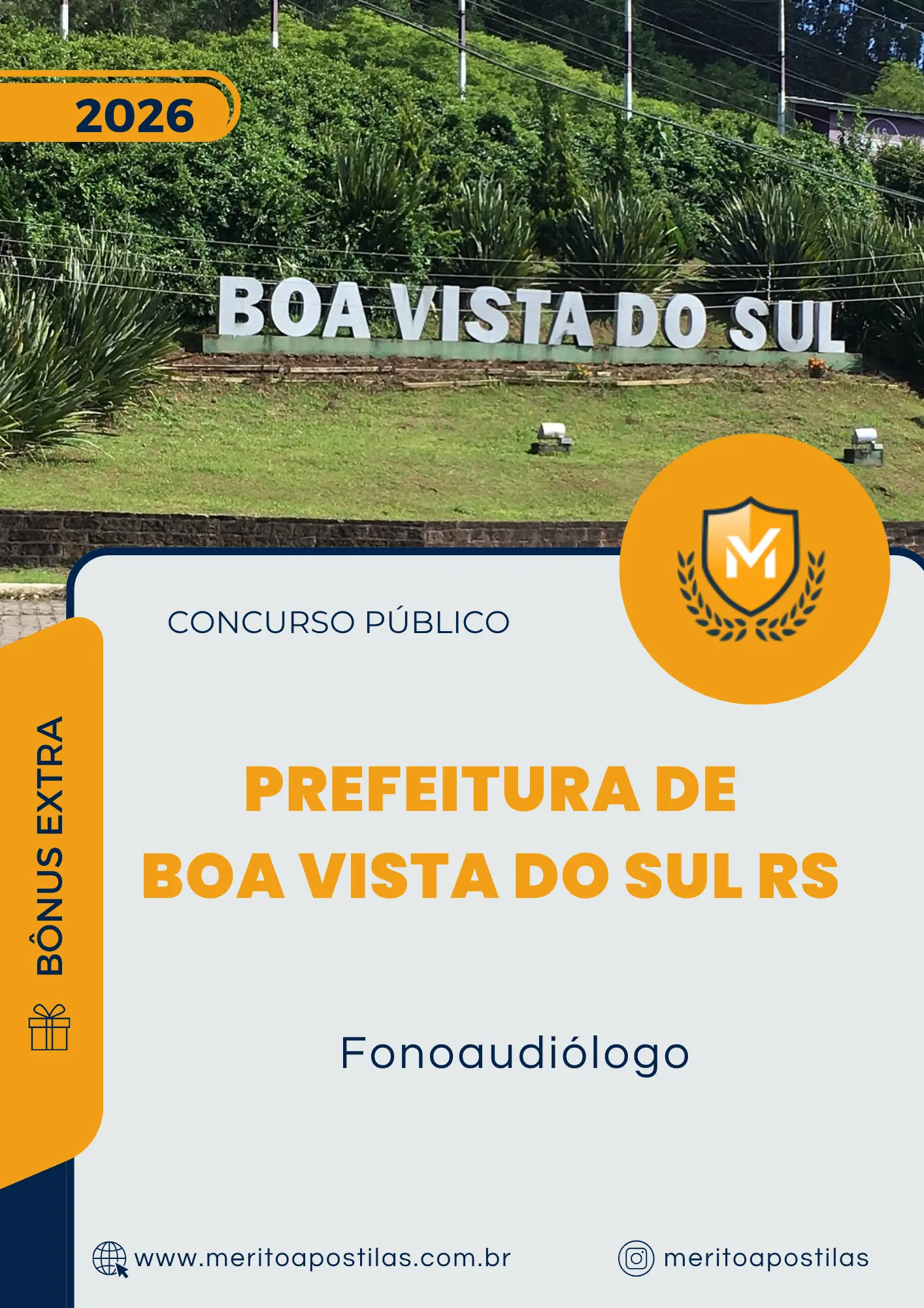 Apostila Fonoaudiólogo Prefeitura de Boa Vista do Sul RS 2026