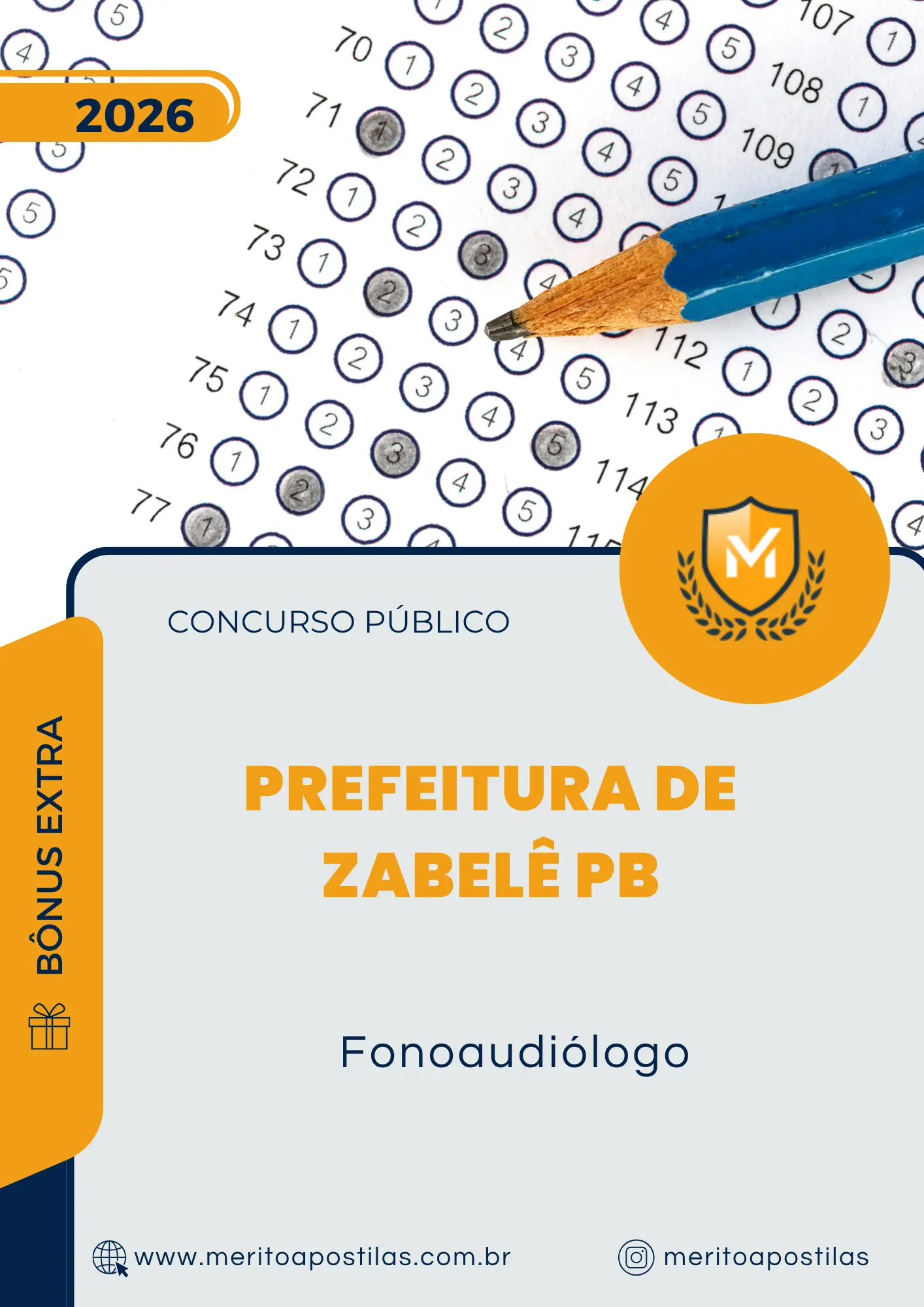 Apostila Fonoaudiólogo Prefeitura de Zabelê PB 2026