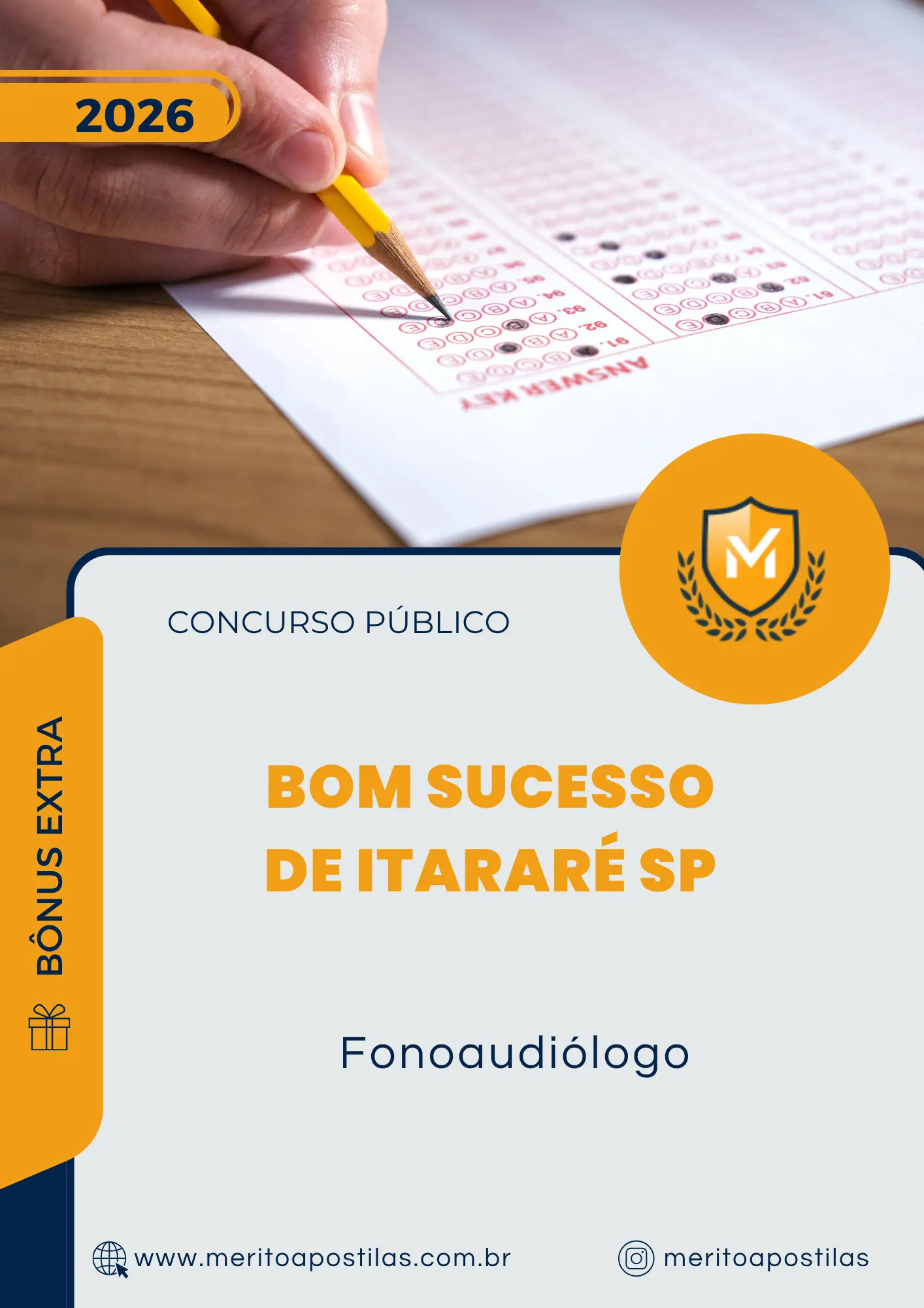 Apostila Fonoaudiólogo Prefeitura de Bom Sucesso de Itararé SP 2026