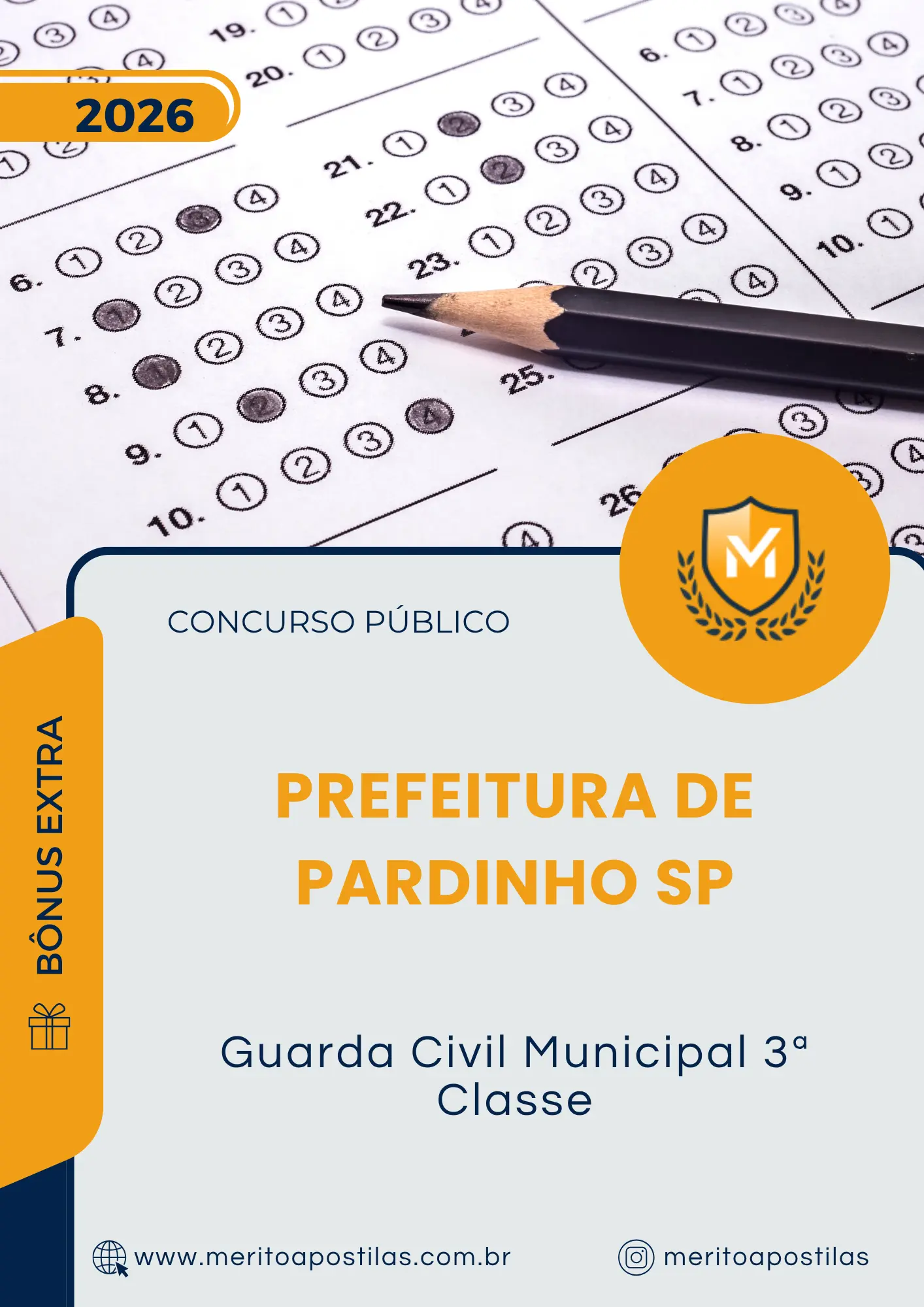 Apostila Guarda Civil Municipal 3ª Classe Prefeitura de Pardinho SP 2026