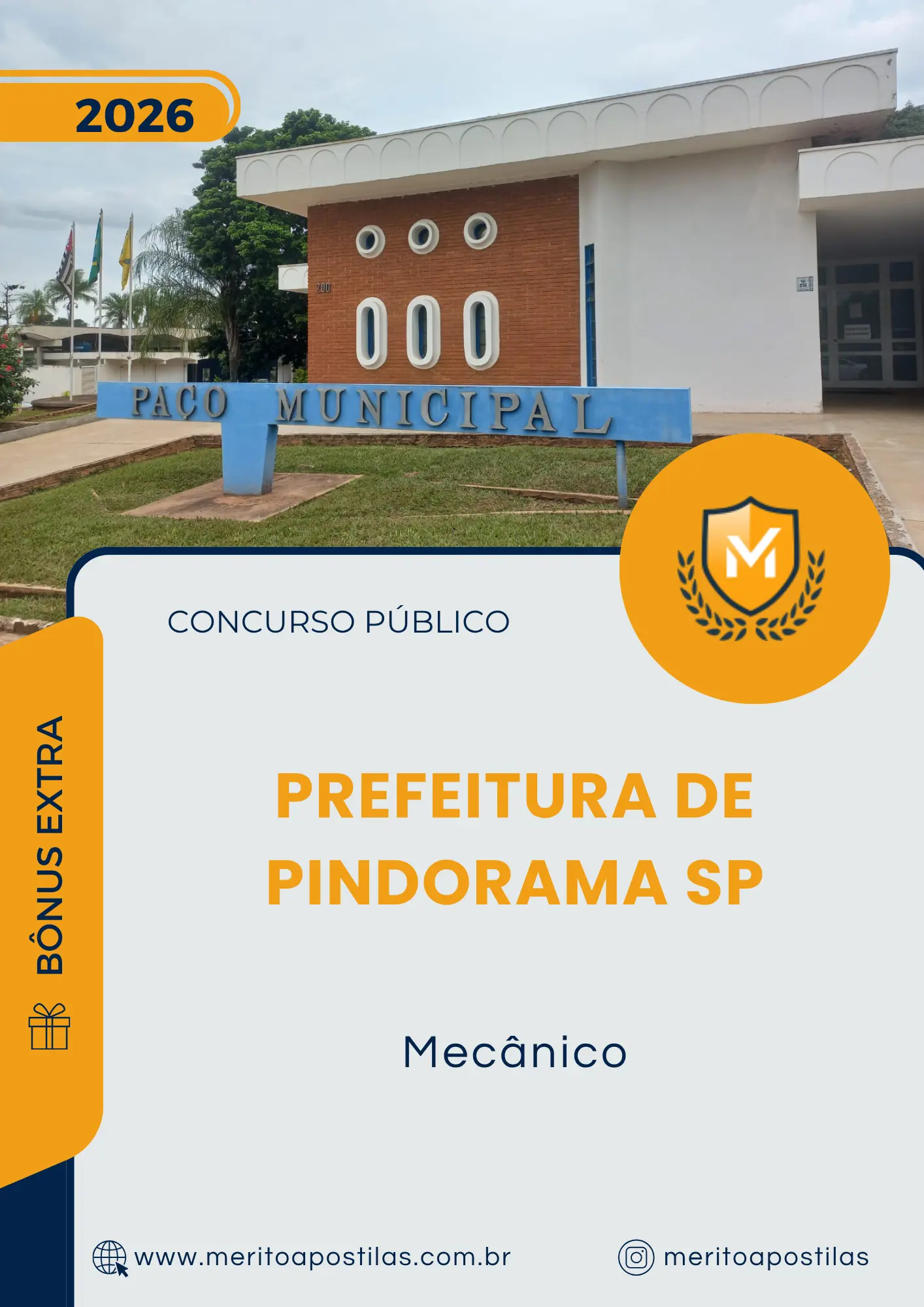 Apostila Mecânico Prefeitura de Pindorama SP 2026