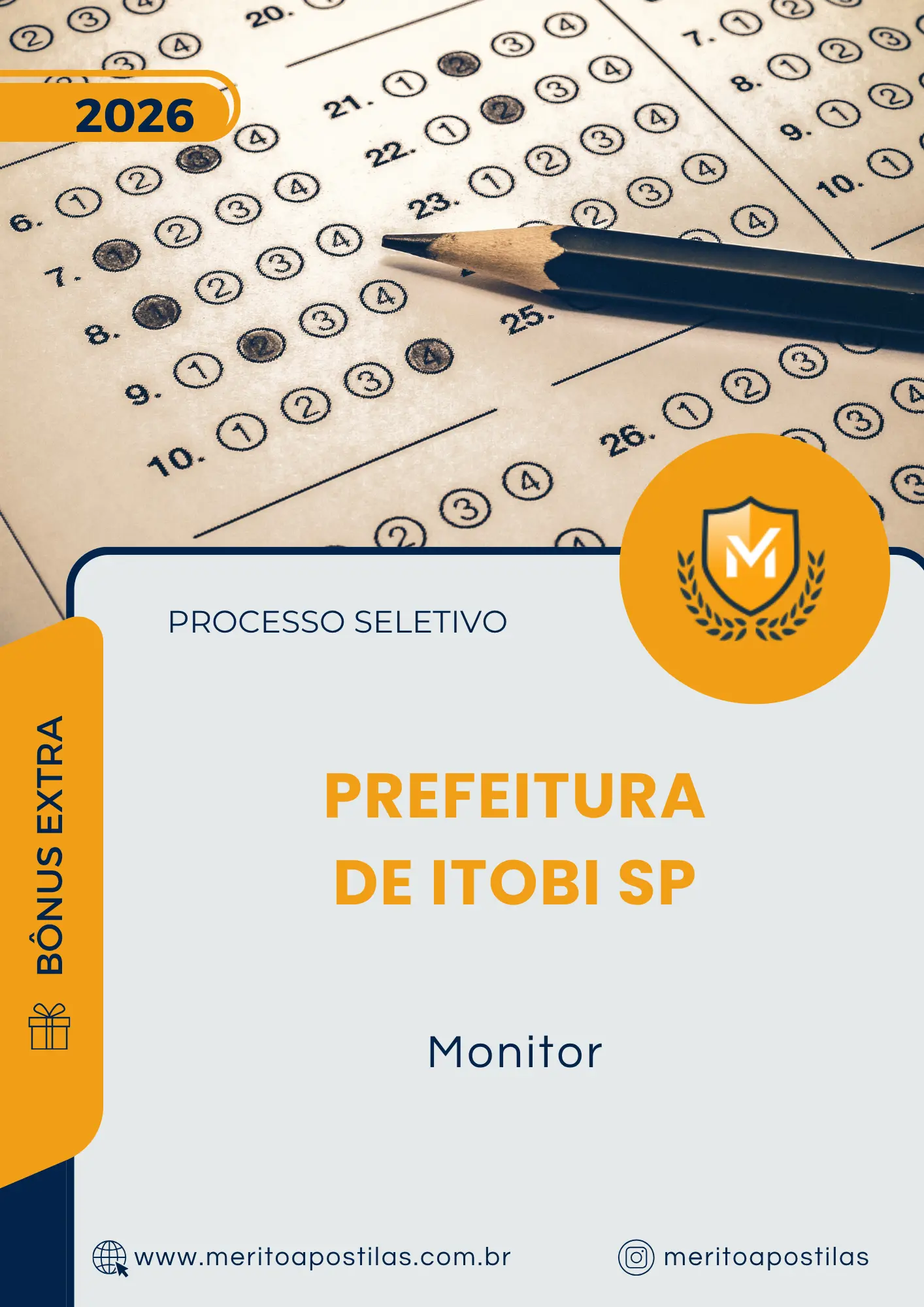 Apostila Monitor Prefeitura de Itobi SP 2026