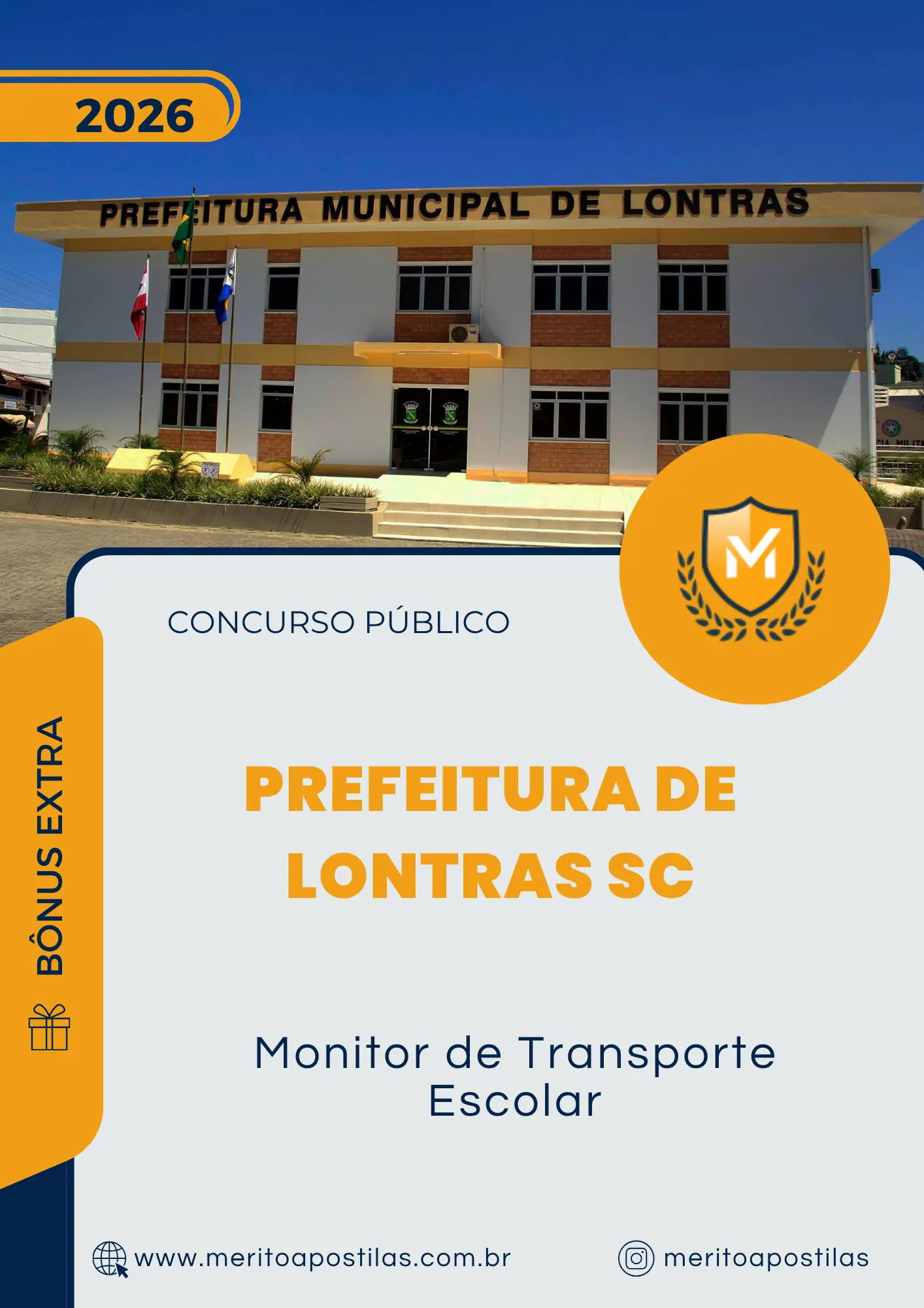 Apostila Monitor de Transporte Escolar Prefeitura de Lontras SC 2026