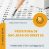 Apostila Motorista CNH Categoria D Prefeitura de São João do Oeste SC 2026