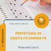 Apostila Motorista Cat D Prefeitura de Santa Filomena PE 2026