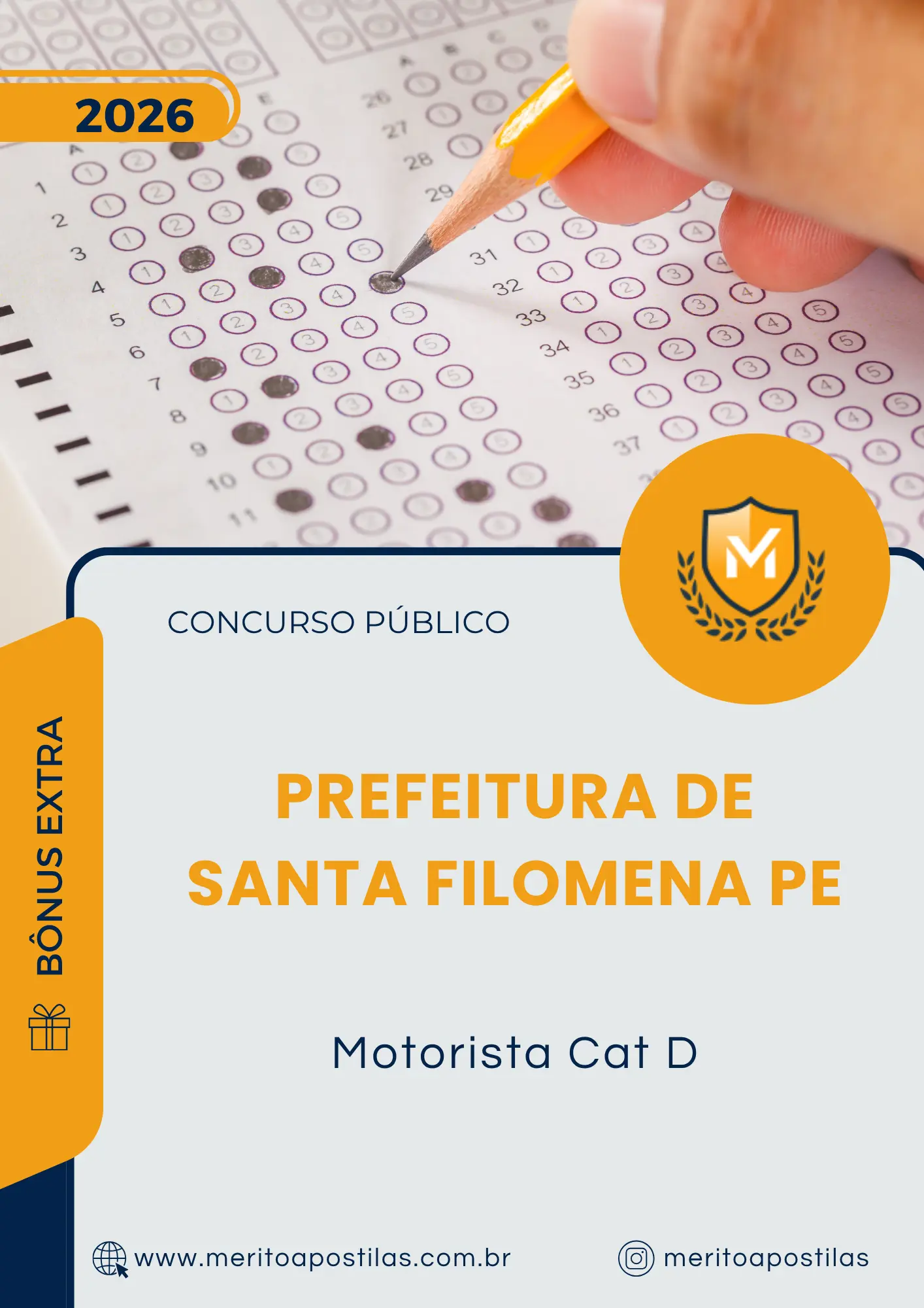 Apostila Motorista Cat D Prefeitura de Santa Filomena PE 2026